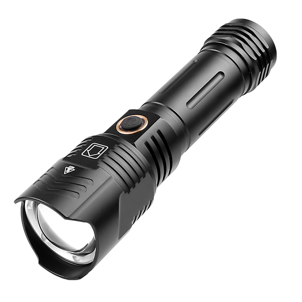 

XHP160 LED Flashlight 1500LM Zoomable 5 Mode Torch Supports 5W USB C Output, 501 Original