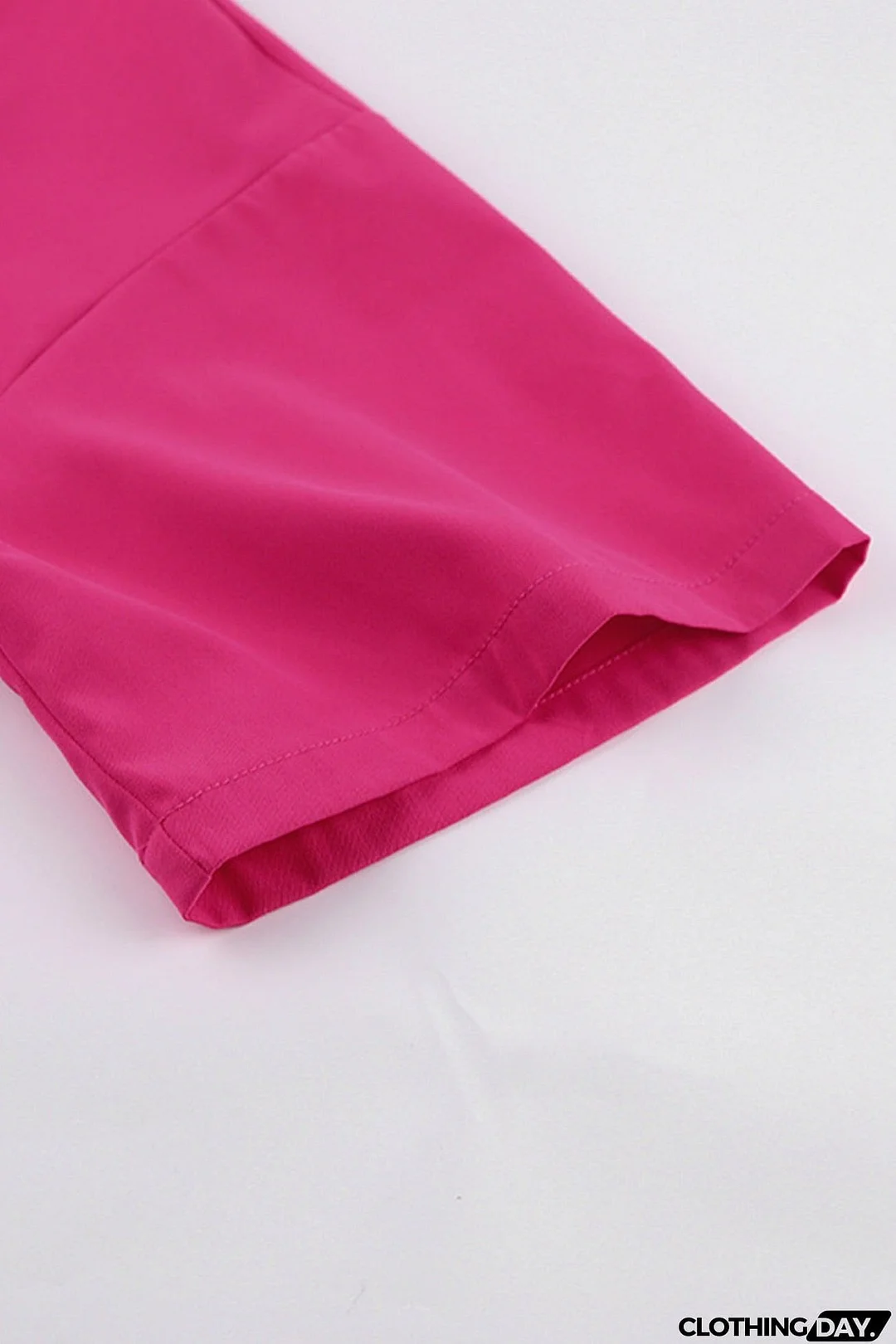 Solid Color Shirt Crop Top High Waist Skirt Suits