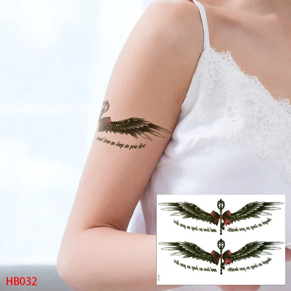 Sdrawing Transfer Waterproof Temporary Tattoos Sticker,Fake,Women Men Wolf,Skull,Eagle,Black Dragon,OWL,Beauty Body Art,Sexy Makeup