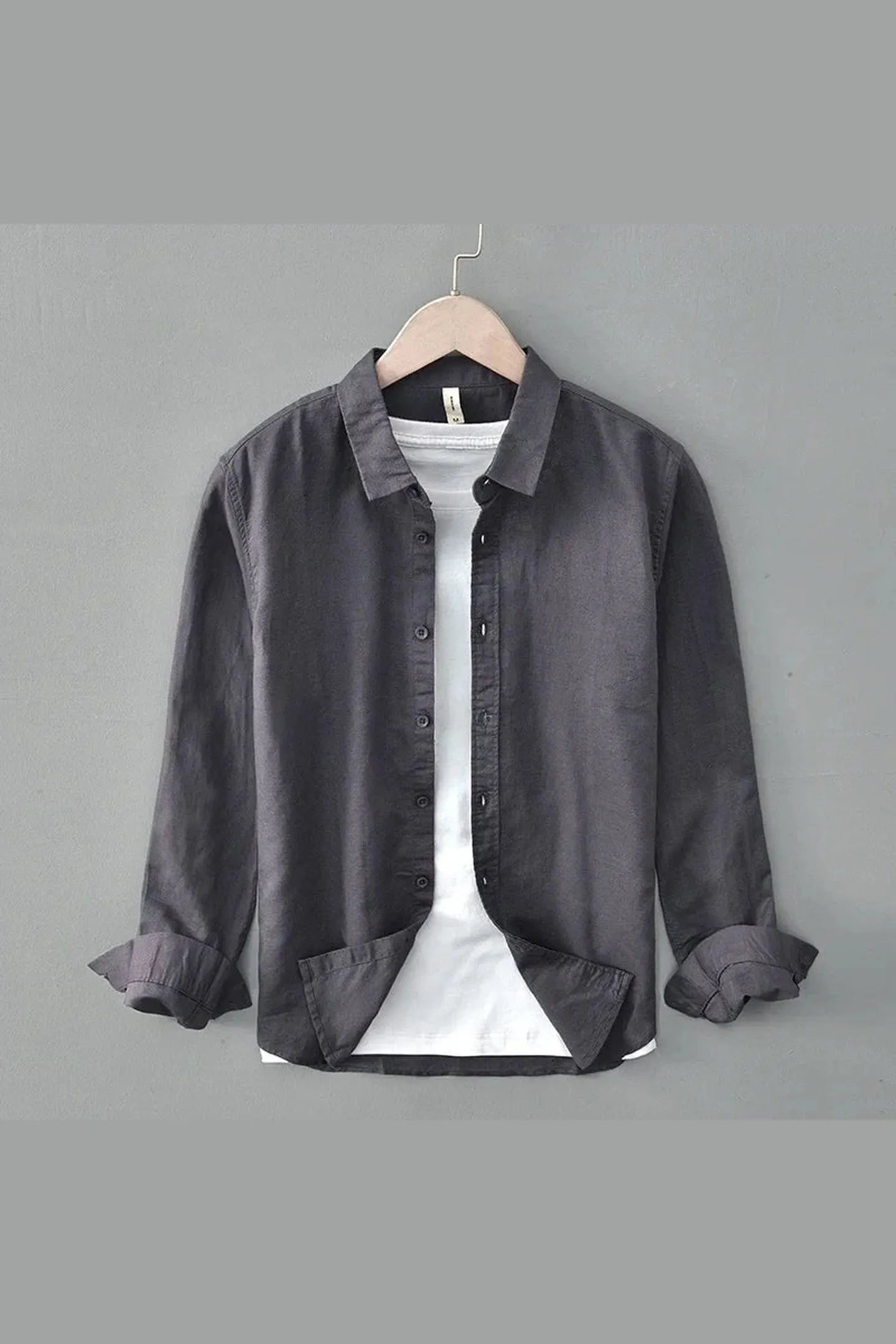 Men's Cotton-Linen Shirt &ndash; Bruno Lightweight Summer Button-Up