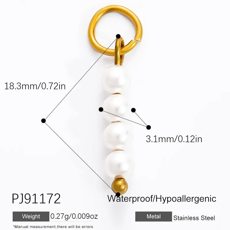 1 Piece 28.4*36.1mm 304 Stainless Steel Zircon 18K Gold Plated Starfish Crab Shell Polished Pendant Jewelry Accessories