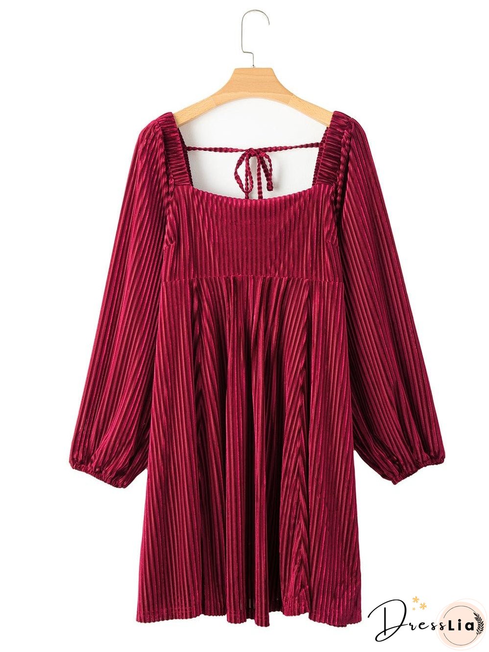 Square Neckline Mini Dress