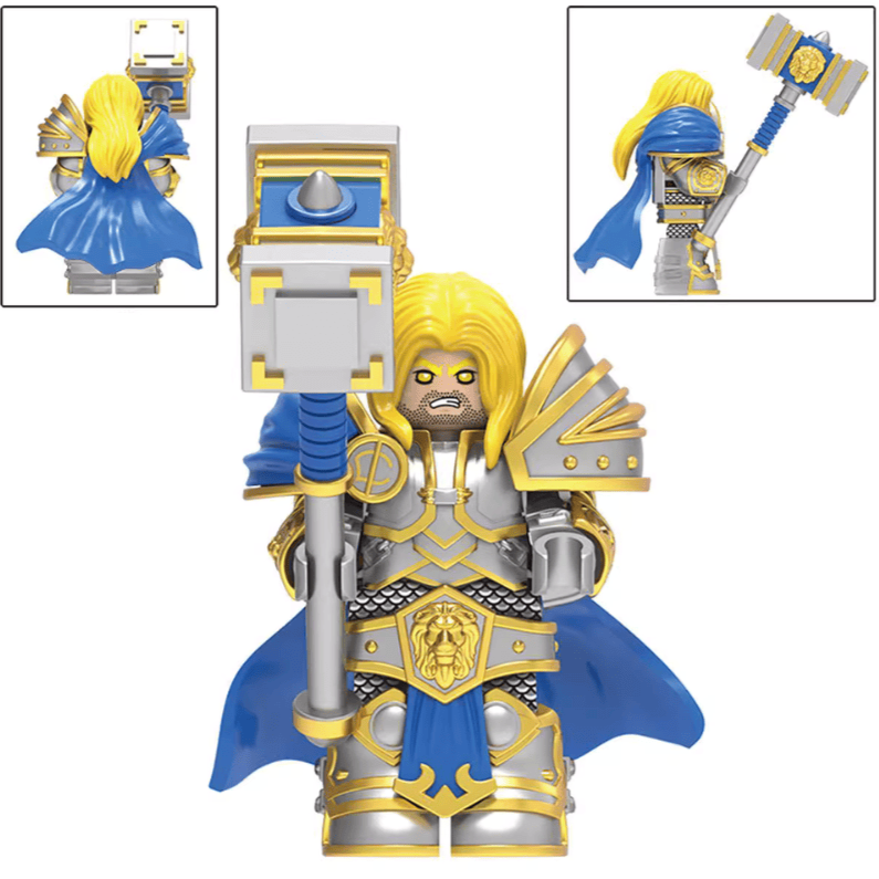 Arthas Menethil Custom World of Warcraft Minifigure Minifigure Bricks monstertoys