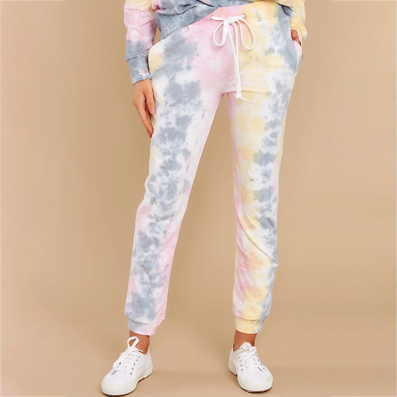 Autumn Tie-dye Casual Harem Casual Women Trousers Autumn