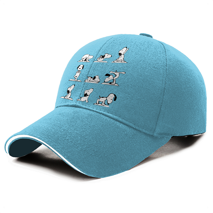 Snoopy Different Yoga Poses, Snoopy Baseball Cap