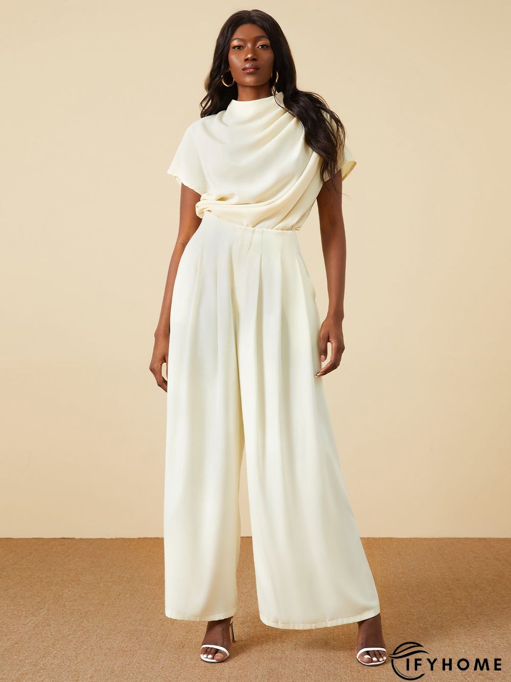 White Daily Plain Simple Short Sleeve Top | IFYHOME