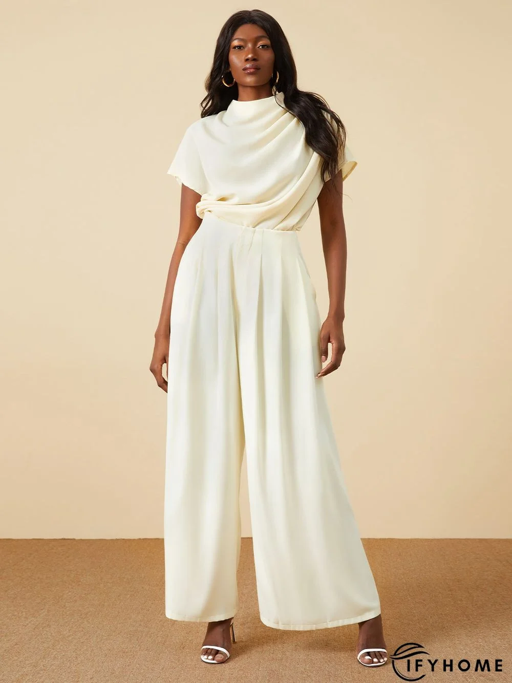 White Daily Plain Simple Short Sleeve Top | IFYHOME