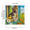 Framed Diamond Painting - Full Round Drill - Dog (25x25cm)
