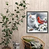 Diamond Painting - Full Round Drill - Cat Cardinal(Canvas|40*40cm)
