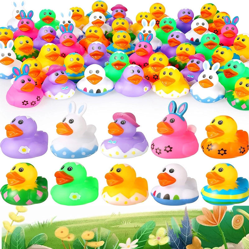 20 Pieces Floating Toy Easter Duck Vinyl Toys