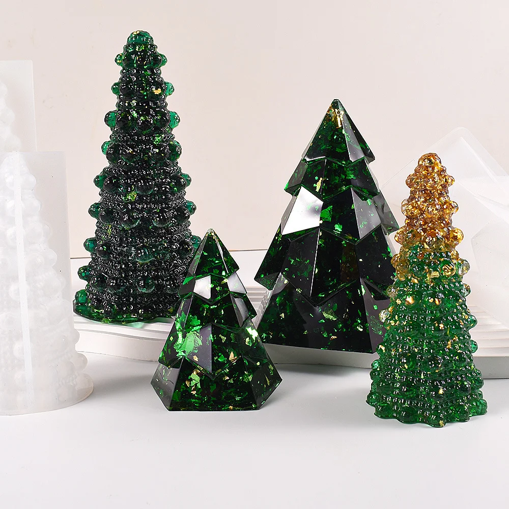 Night Lights Christmas Tree Ornaments Silicone Mold