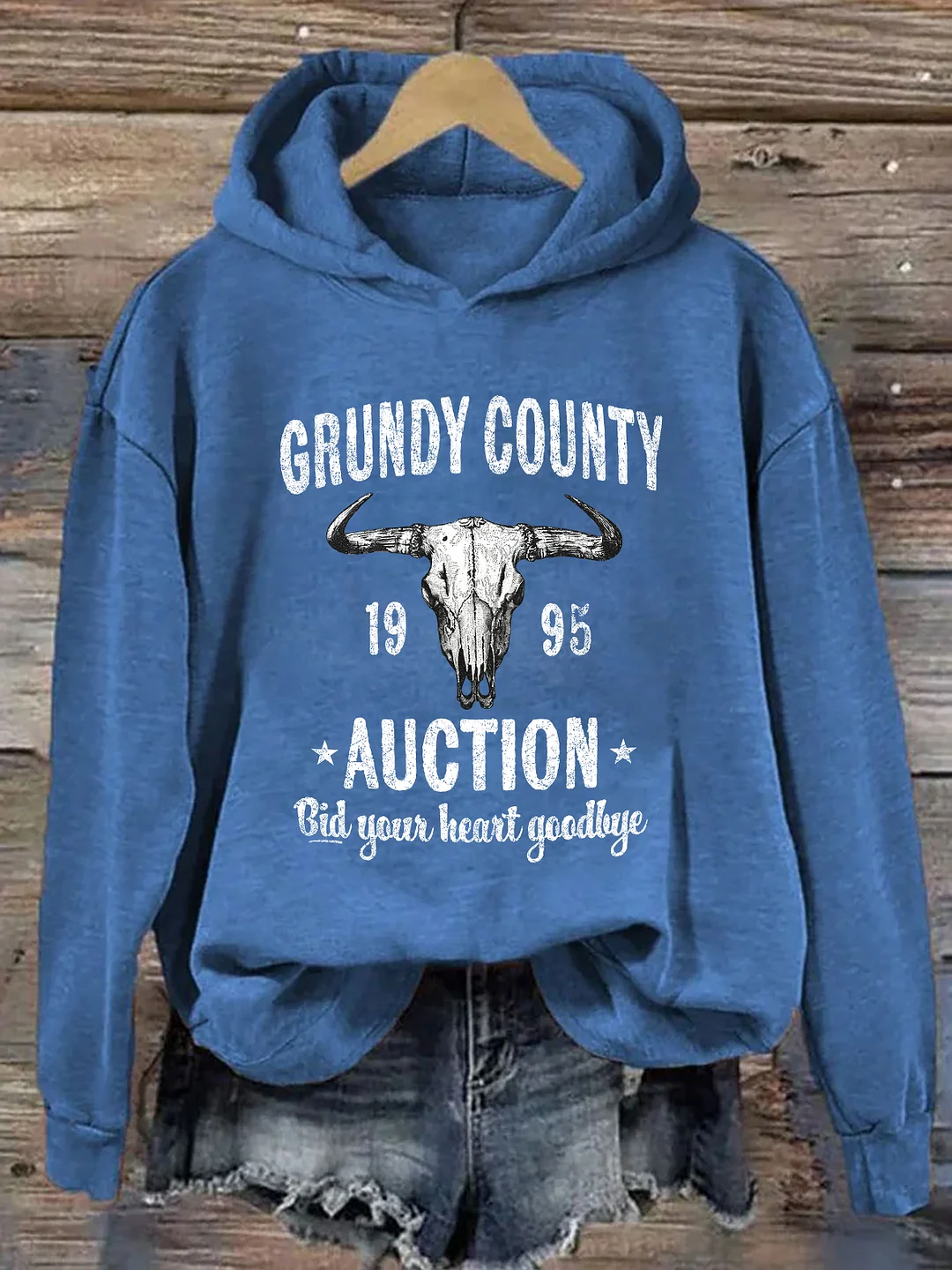 Grundy County Auction Vintage Inspired Hoodie