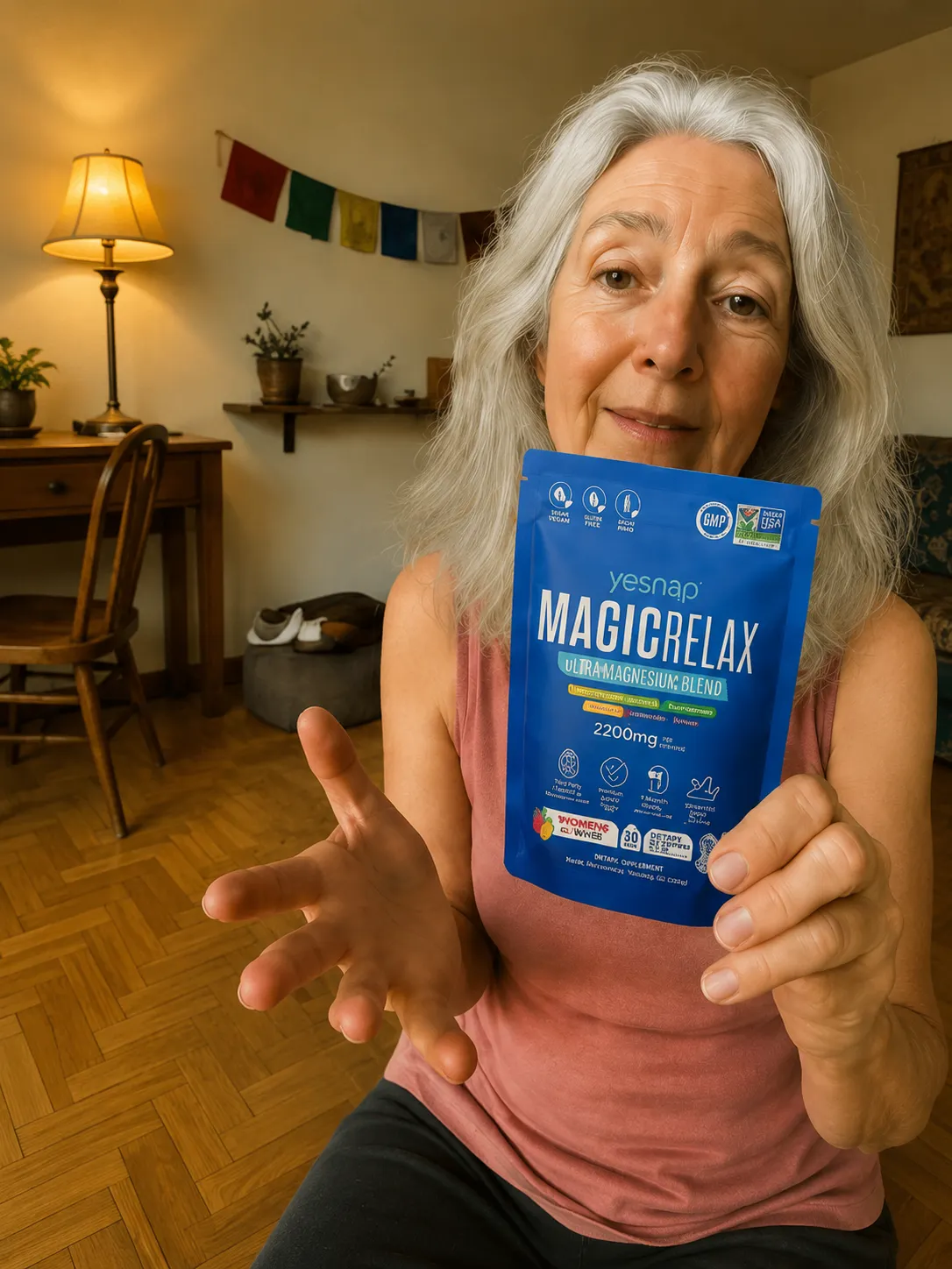 Customer holding MAGICRELAX