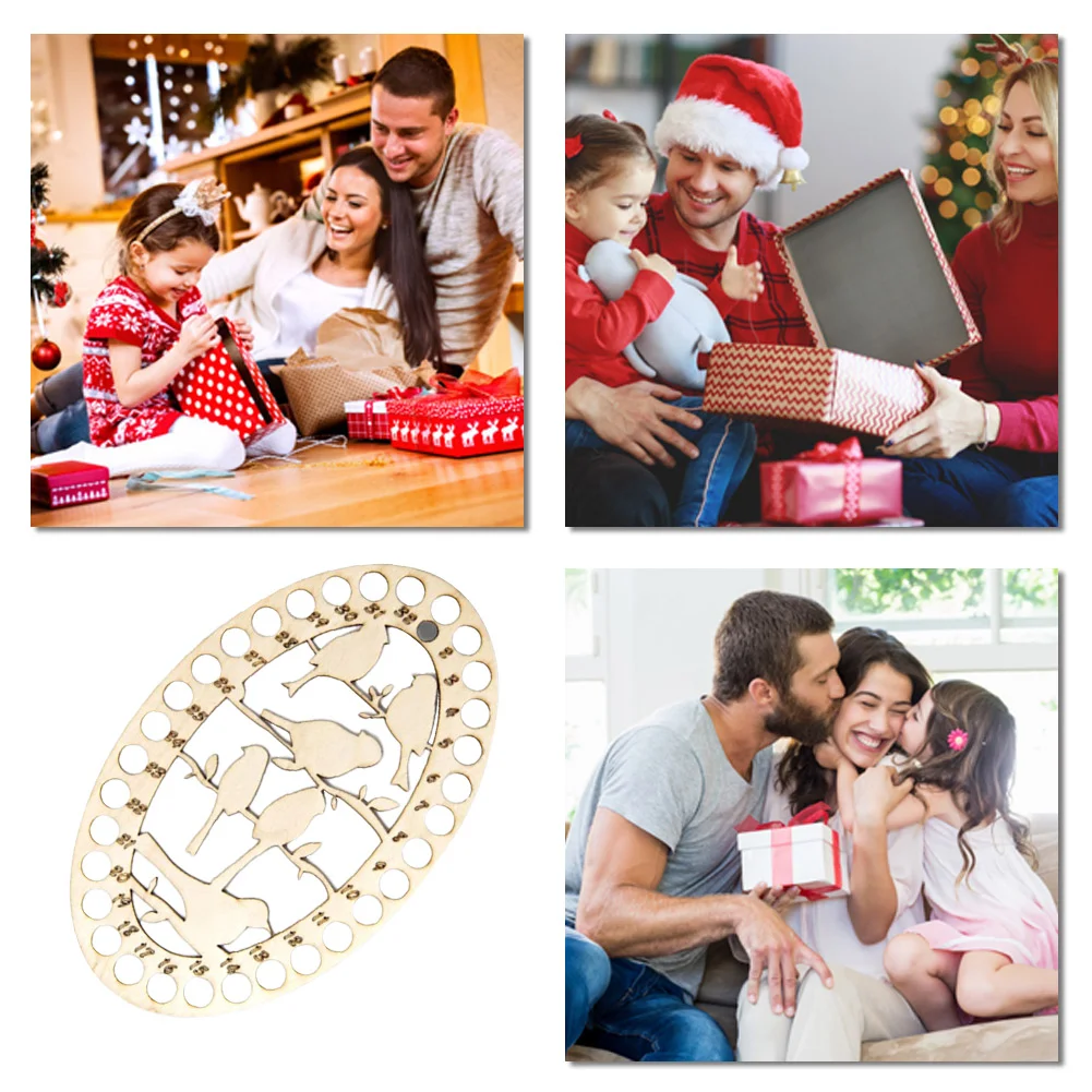 32 Positions Embroidery Thread Organizer Wood Cross Stitch Row Line Holder(12.5*20cm)