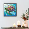 Tortue-Peinture diamant en forme sp&eacute;ciale-30*30cm