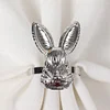 Easter Golden Silver Bunny Party Catering Napkin Ring