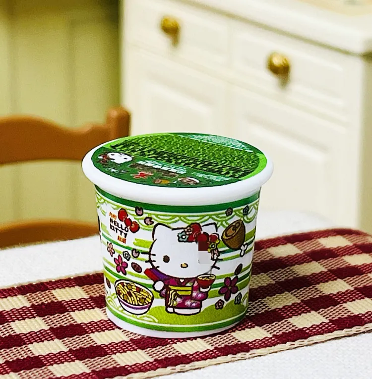Mini Cartoon Cat Instant Noodle DIY Charms