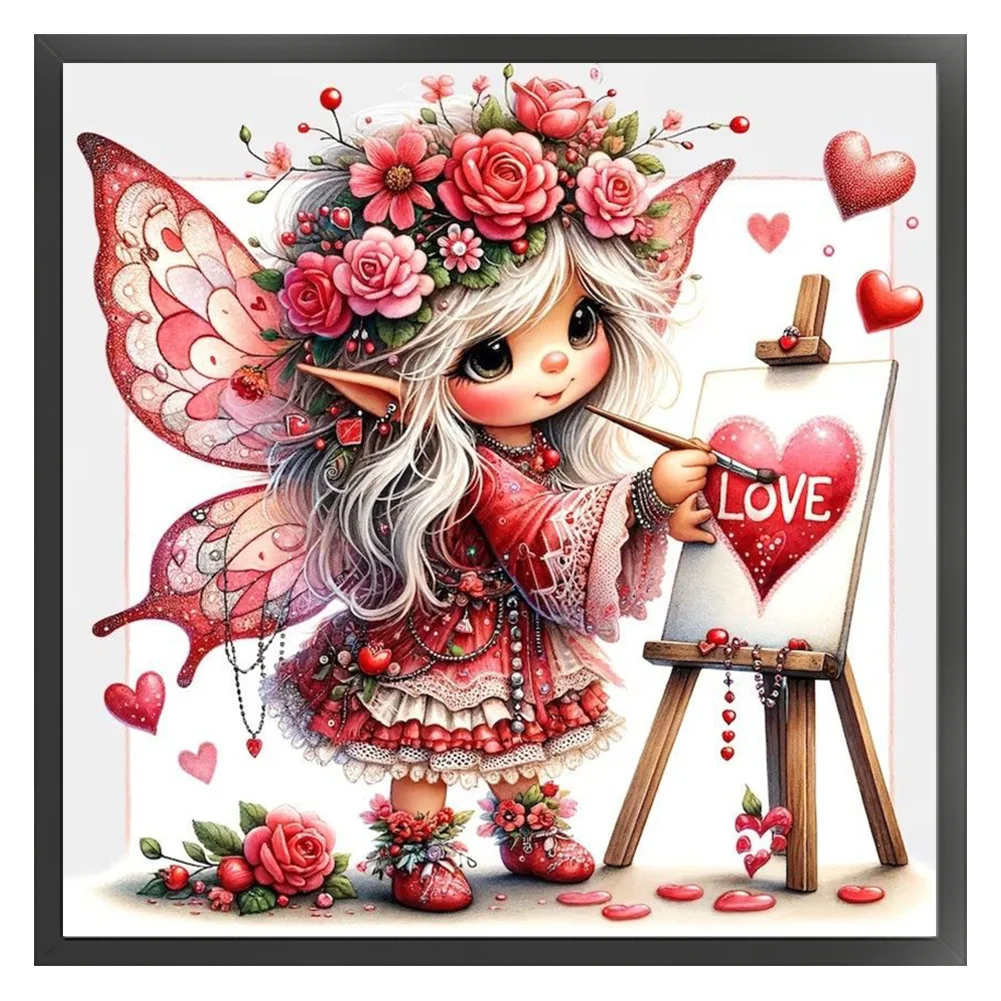11CT Full Stamped Cross Stitch - Fairy(Canvas|45*45CM)