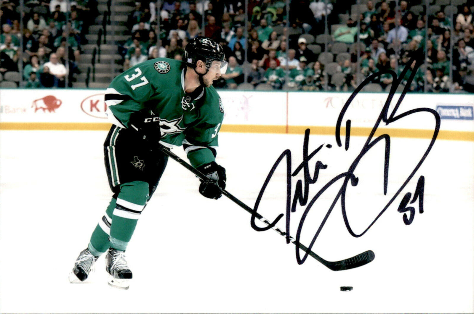 Justin Dowling SIGNED autographed 4x6 Photo Poster painting DALLAS STARS