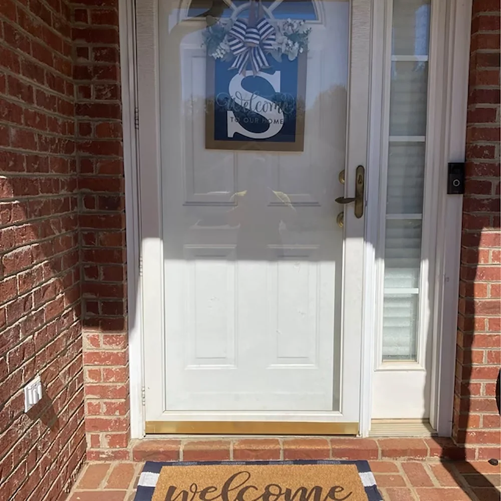 Creative square letters wooden wreath garden wedding decoration