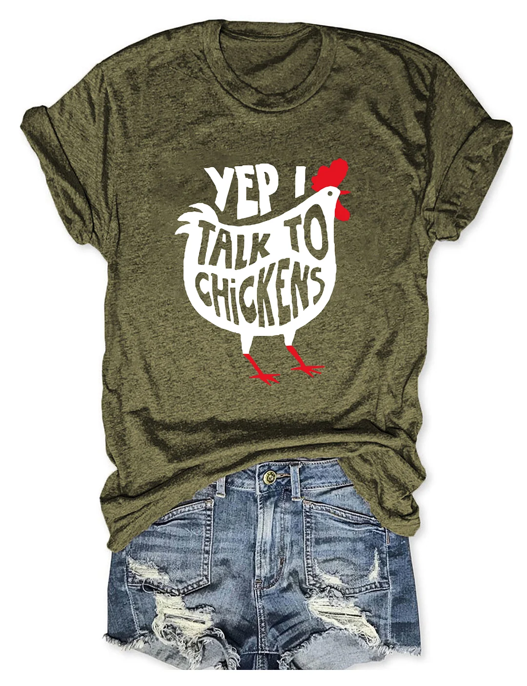 Yep I Talk To Chickens T-Shirt
