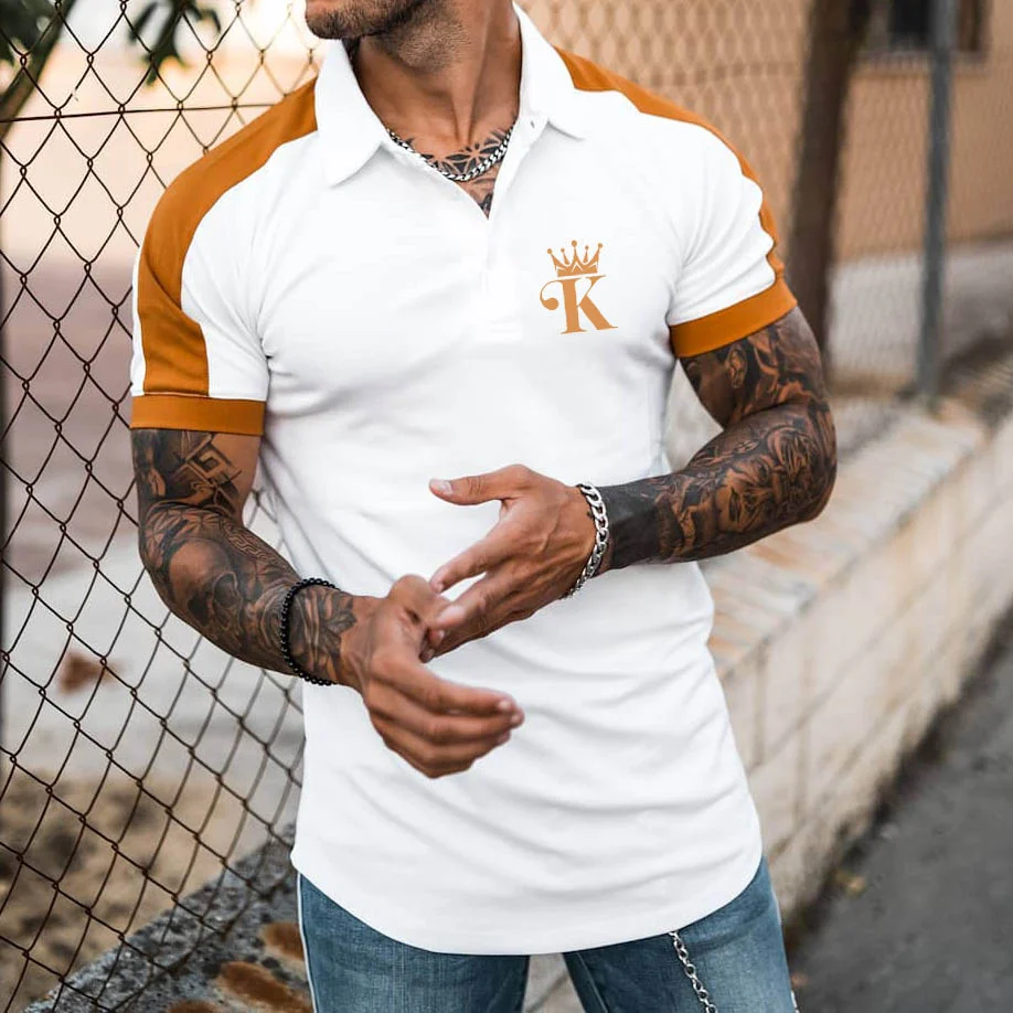 Poker Crown Colorblock Polo Shirt / [viawink] /