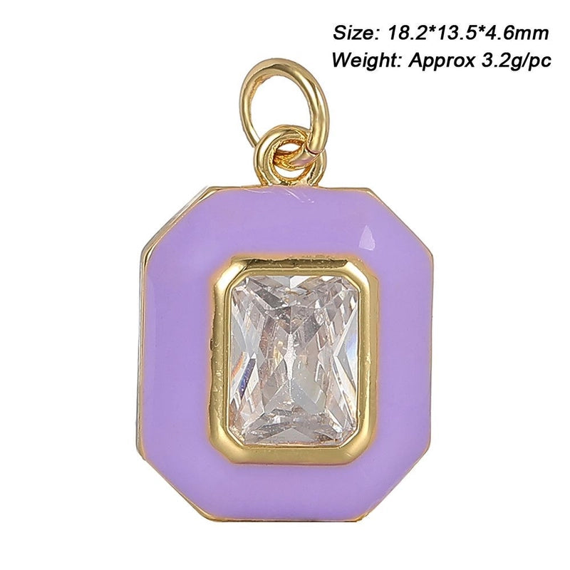 1 Piece 29 * 16mm Copper Artificial Gemstones Heart Shape Jewelry Accessories Pendant Chain