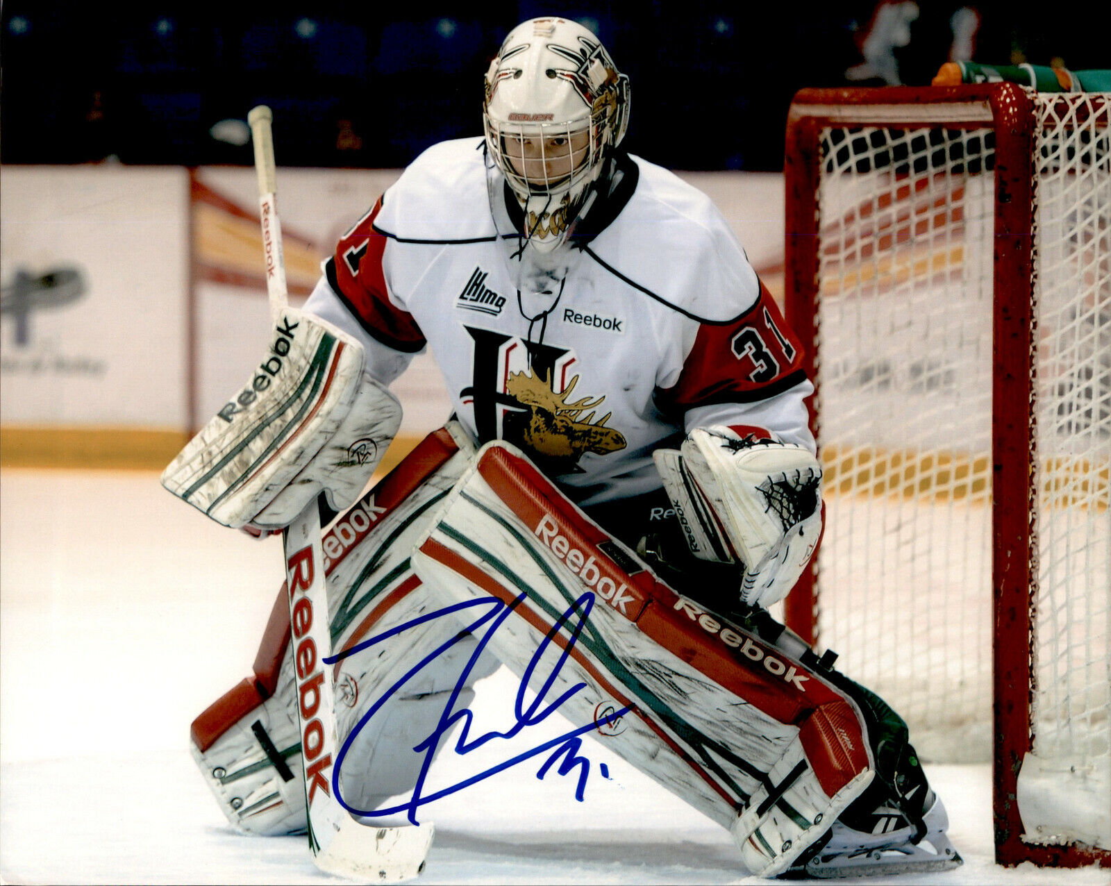 Zach Zachary Fucale SIGNED 8x10 Photo Poster painting HALIFAX MOOSEHEADS / WASHINGTON CAPITALS