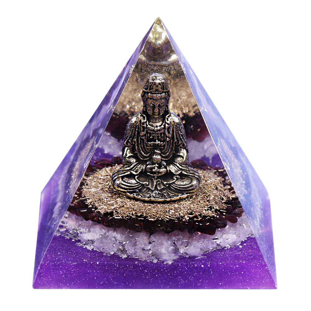 

6cm Natural Orgonite Pyramid Chakra, 501 Original