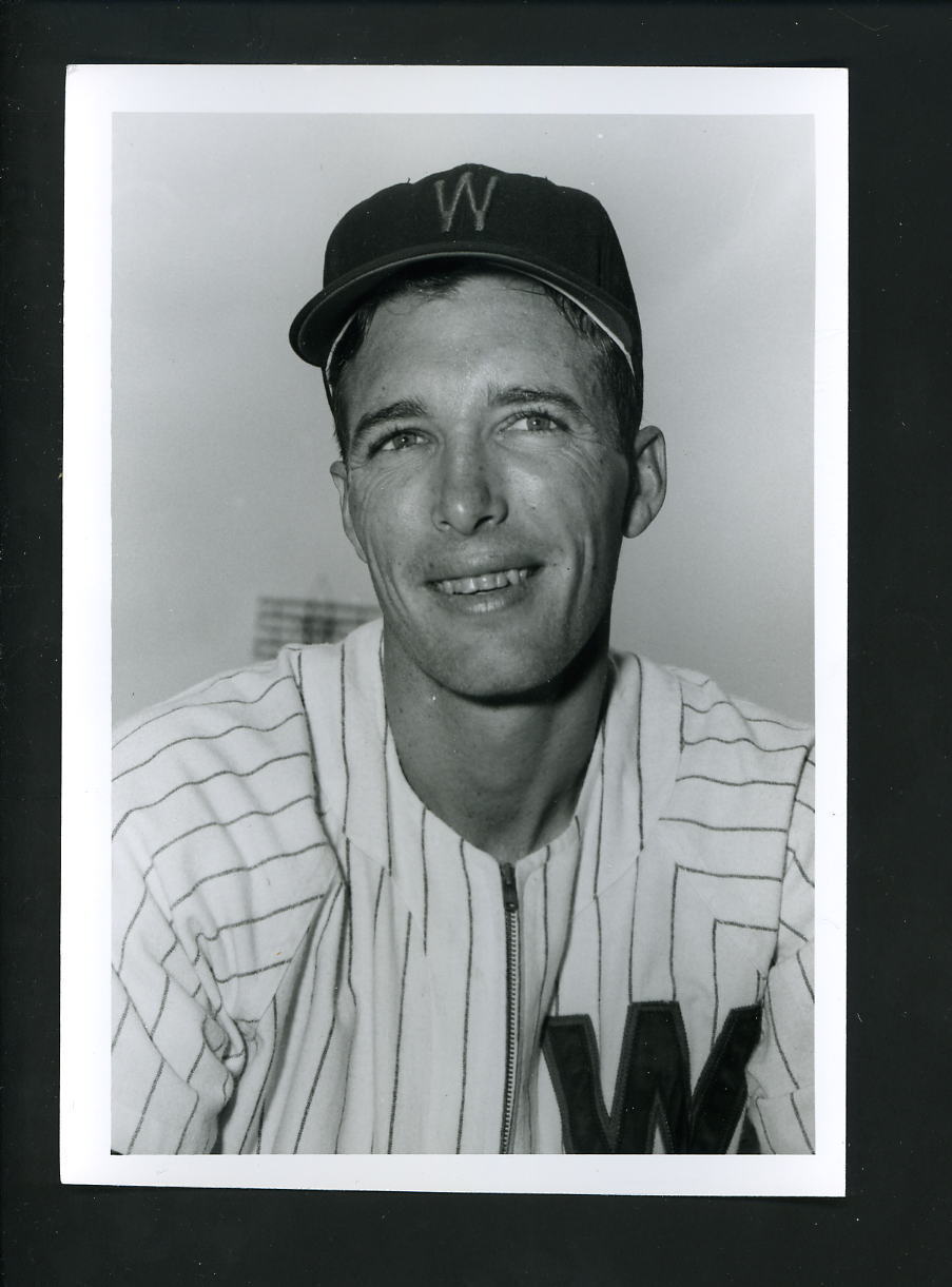 Jim Busby circa 1952 Press Original Photo Poster painting Don Wingfield Washington Senators