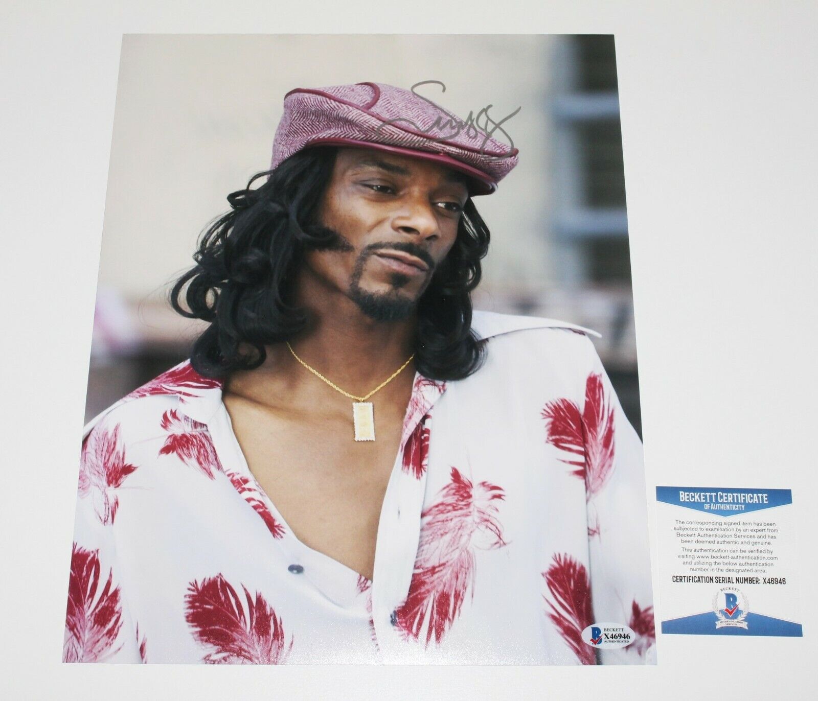 SNOOP DOGG HAND SIGNED 11x14 Photo Poster painting 2 BECKETT COA DOGGYSTYLE ALBUM RAP ICON