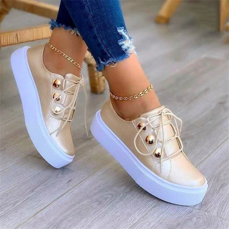 Breakj Breakj Casual Single-Shoe Women's New Round-Headed Thick-Soled Casual Viscose Shoes Single Shoes Wish