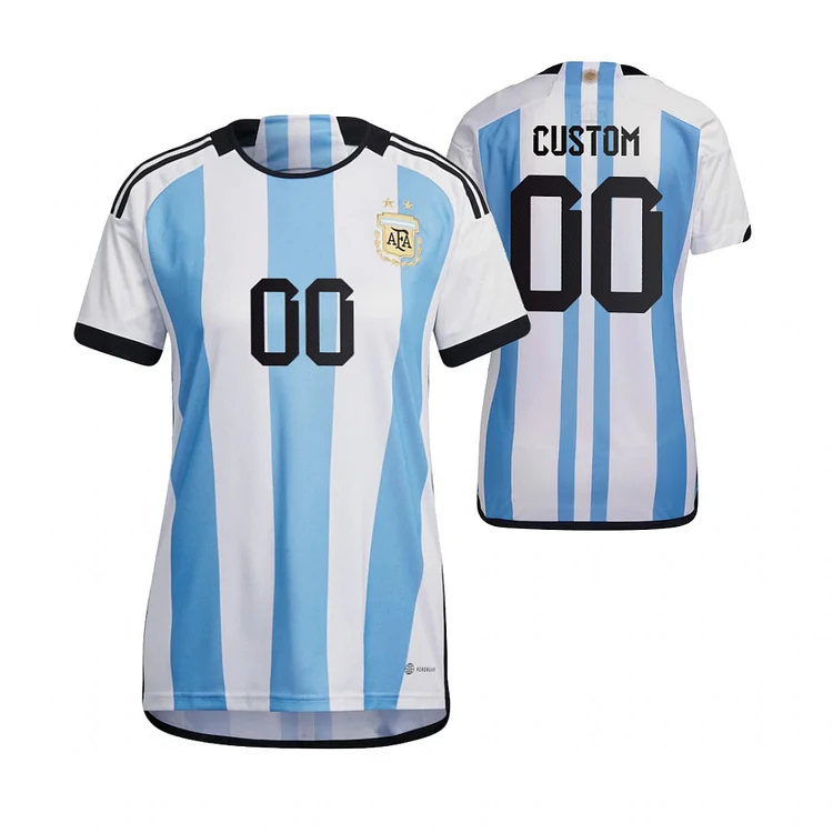 Frauen Argentinien Home Trikot WM 2022 ( Aufdruck Dein Name )