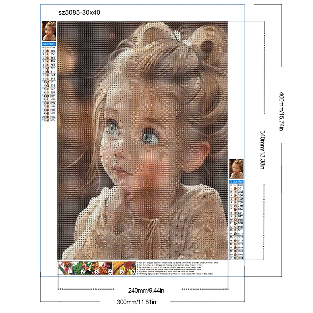 Diamond Painting - Full Round Drill - Cool Girl(Canvas|30*40cm)