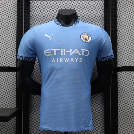 24/25 Manchester City Home Player Version Football T-Shirt Thai Quality