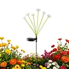 Outdoor Solar Garden Lights Waterproof LED Mushroom Jellyfish Lawn Light Reusable Color Change Gardening Stake Lighting for Courtyard Landscape Lawn Light