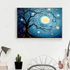 Diamond Painting-DIY Full Drill Round Beads Starry Night and Moon