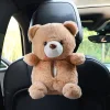 Cute Bear Yellow Duck Car Used Hanging Tissue Box Storage Car Space Organizing