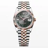 Rolex DateJust m126231-0029 wimbledon two tone 36mm Rose gold on Jubilee Super clone