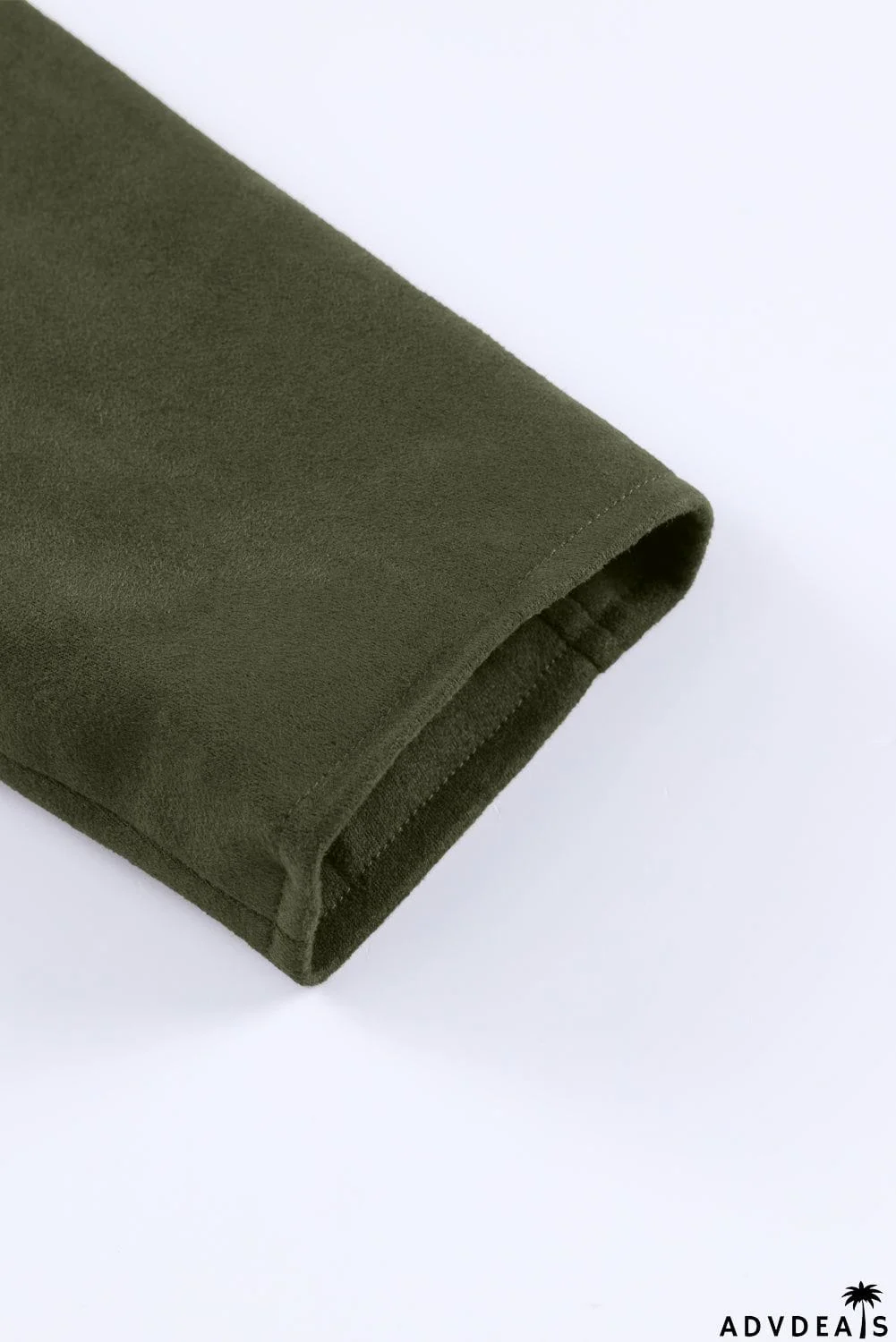 Cropped Fringe Faux Suede Jacket