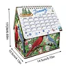 DIY Diamond Painting Special Shape Desktop Cabin Calendar Organizer Box Kit(Birds)