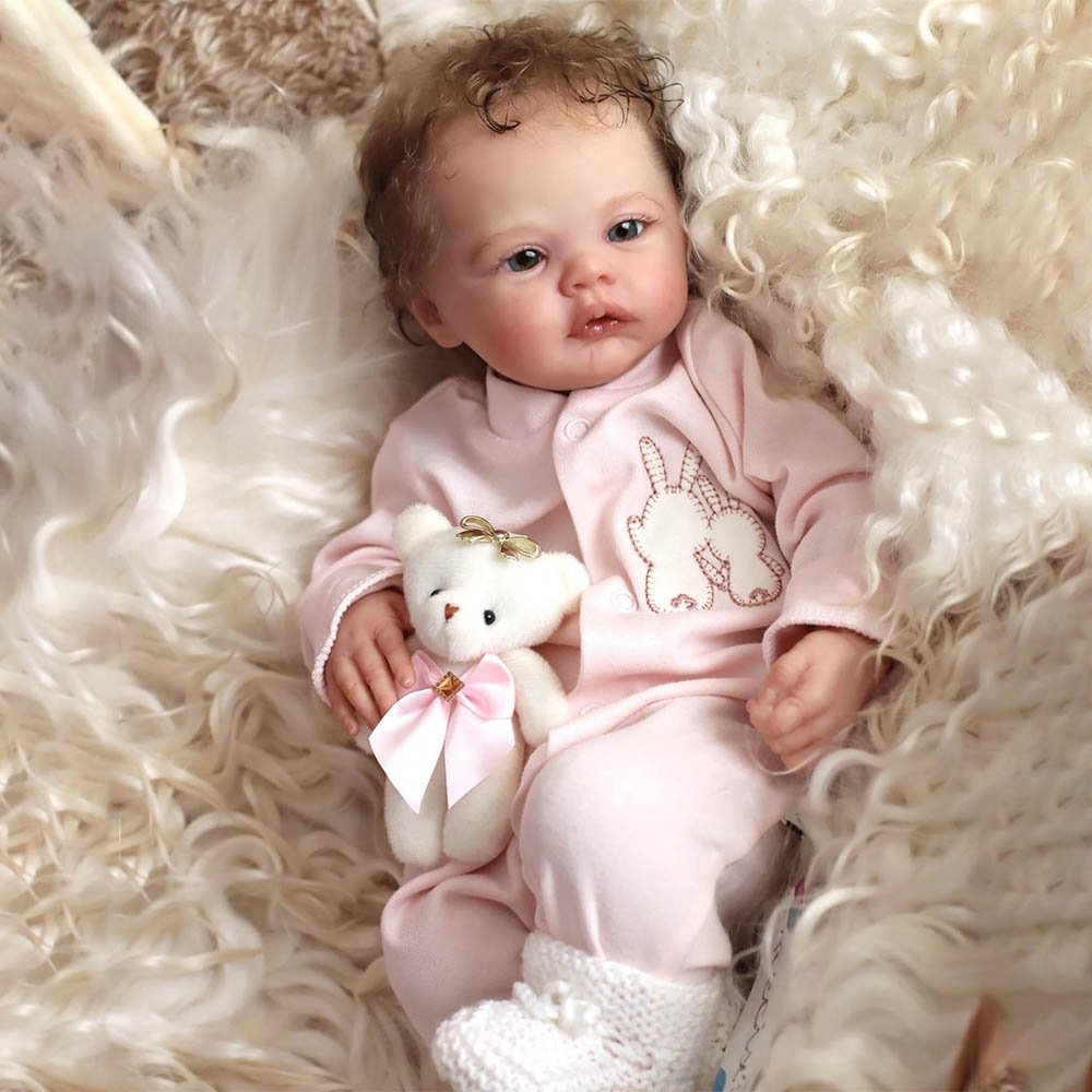 17" Best Doll For Realism Cute Eyes Opened Reborn Doll Newborn Girl Named Habiba