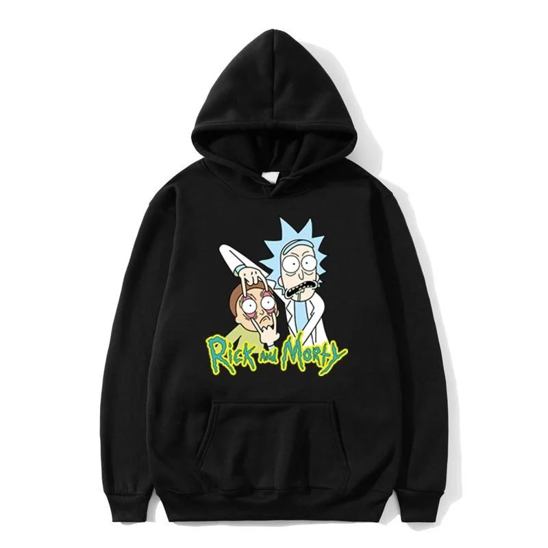 Rick And Morty Hoodies Anime Fleece Unisex Sweatshirt Men Casual Tracksuit Pullover