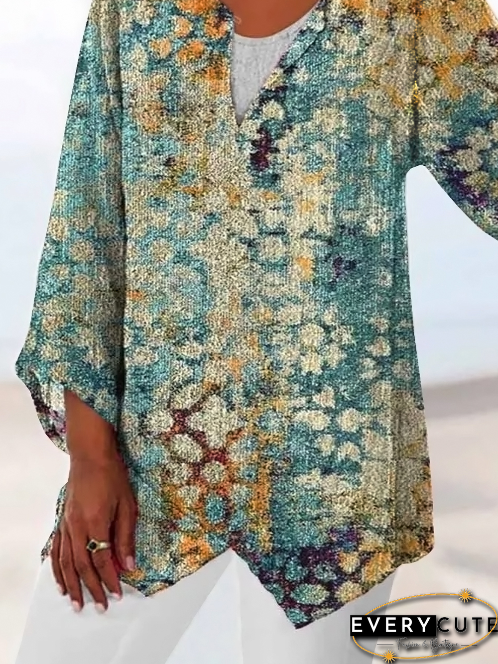 Ethnic Casual Loose Tops