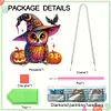 >SALE<Acrylic Special Shaped Pumpkin Owl 5D DIY Diamond Art Hanging Home Decorations