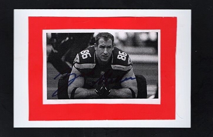 ZACK MILLER -SEATTLE SEAHAWKS AUTOGRAPHED 4x6 Photo Poster painting-EX+