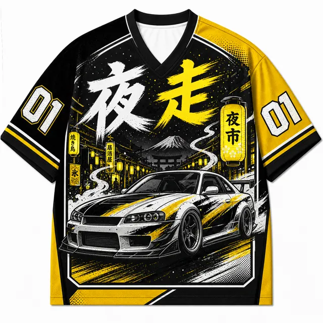 Techwear JDM Racing E01 SINGLE V1 Short Sleeve Jersey