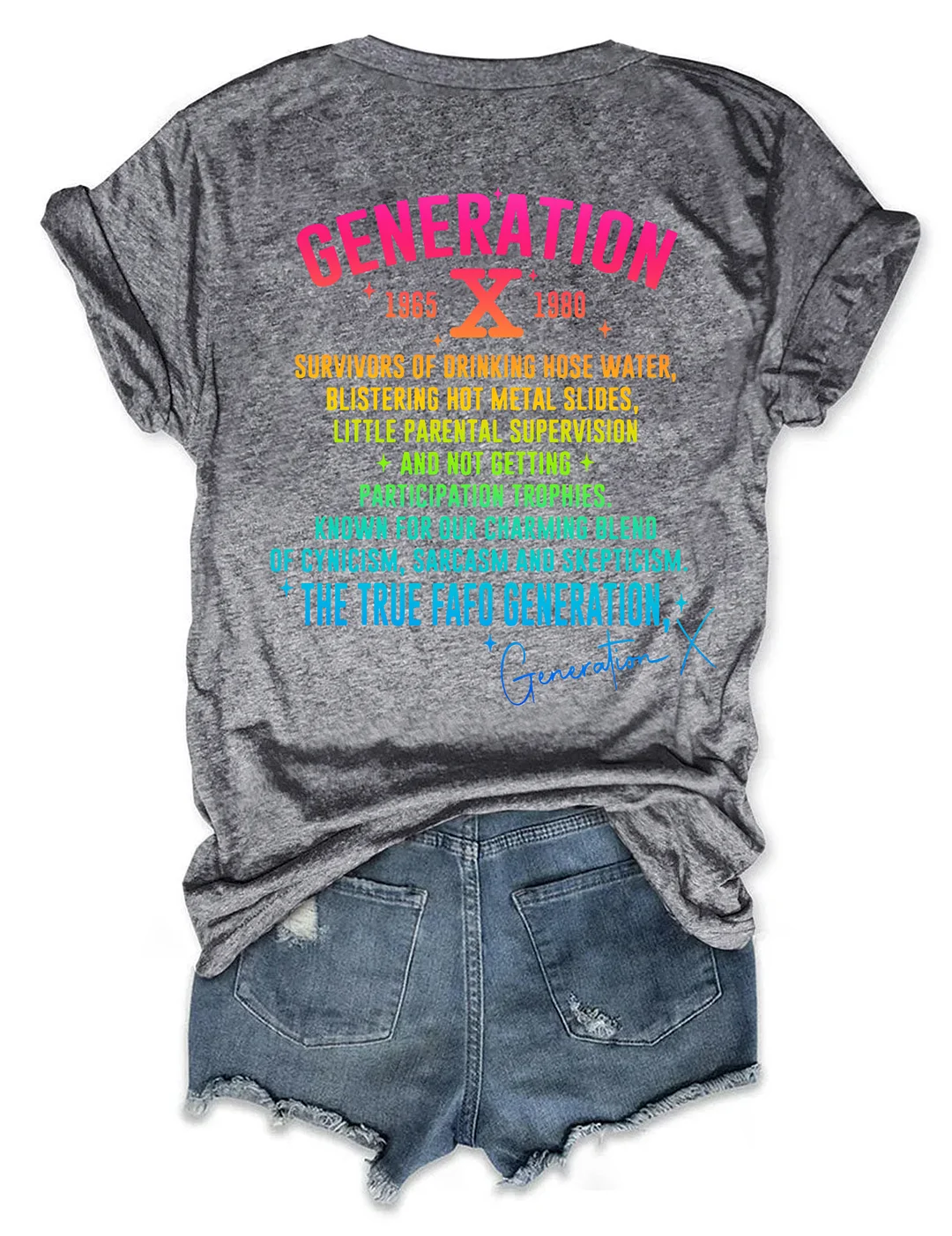 Generation X Raised on Hose Water & Neglect T-shirt