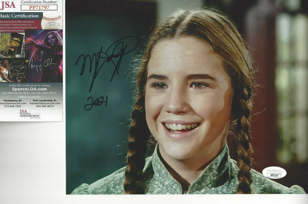 Melissa Gilbert Little House Prairie Autographed 8x10 young color Photo Poster painting JSA CERT