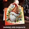 8PCS DIY Diamond Art Greeting Cards Xmas Congratulations Cards & Gifts (Gnome)